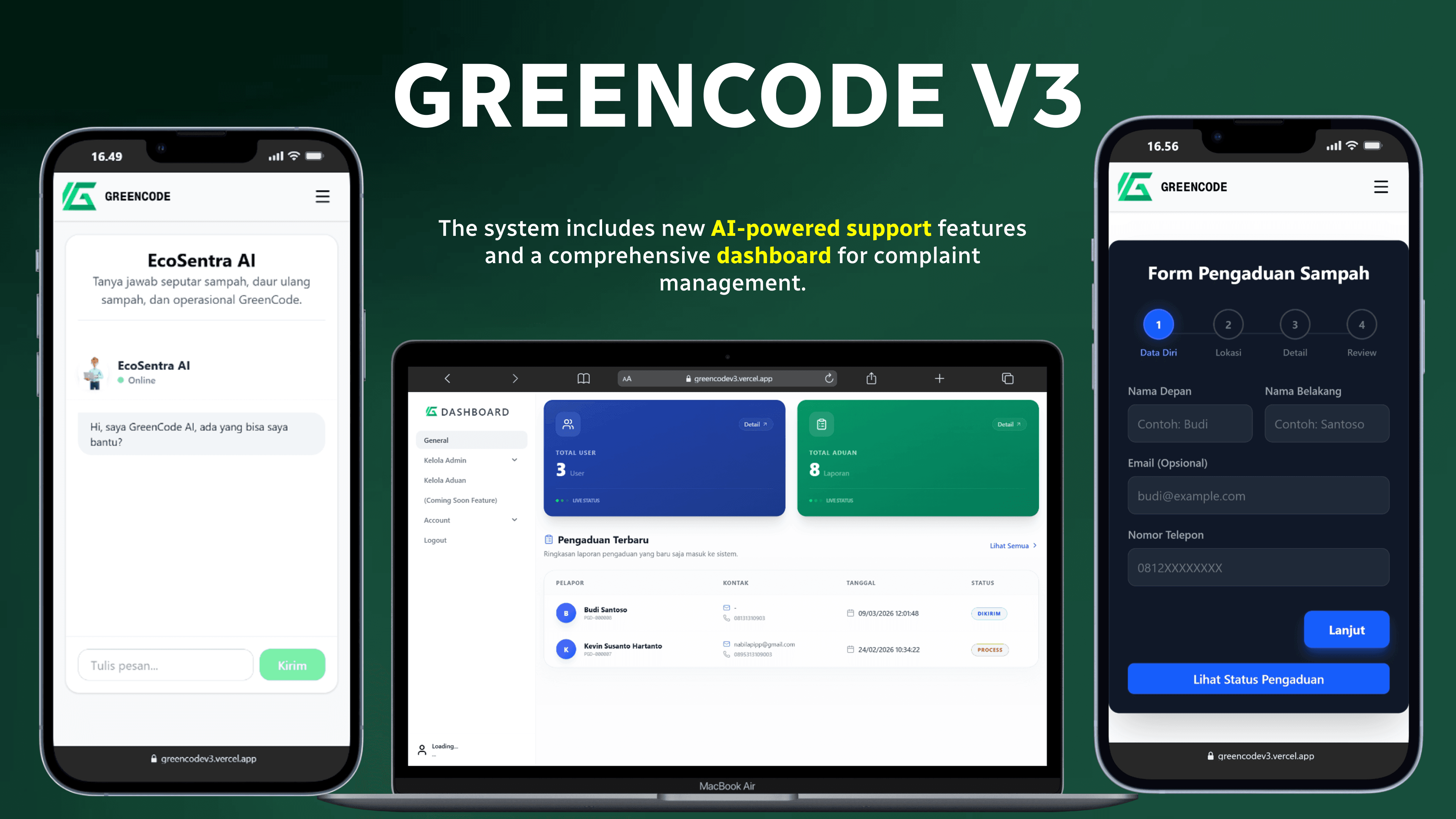 GreenCode Web V3