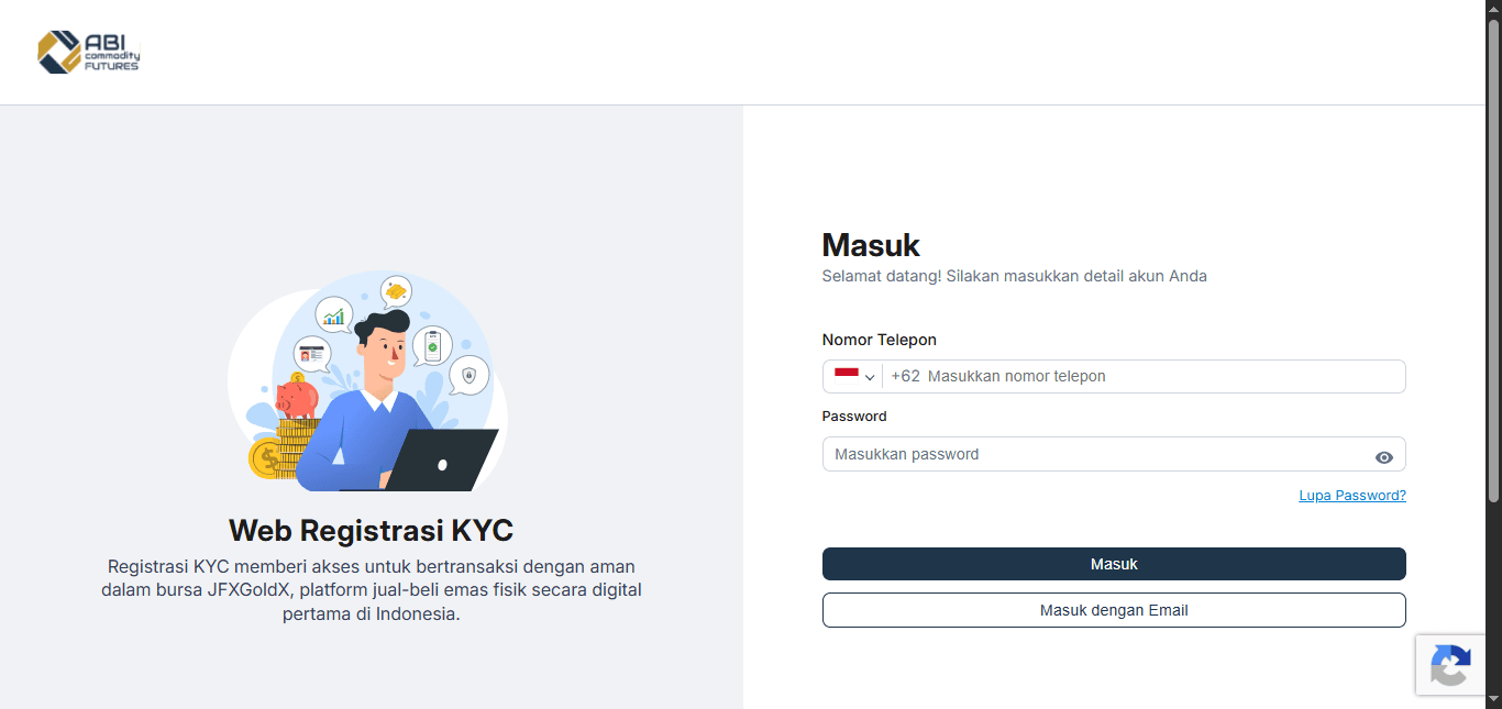 Web Registrasi KYC